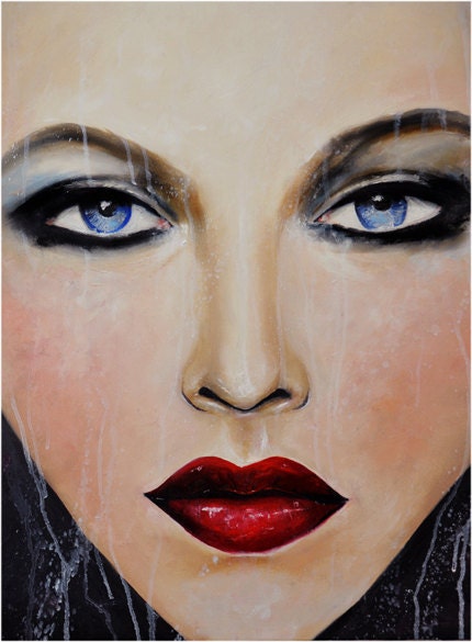 Beauteous Refined  - Fashion Beauty Oil Painting Art Print
