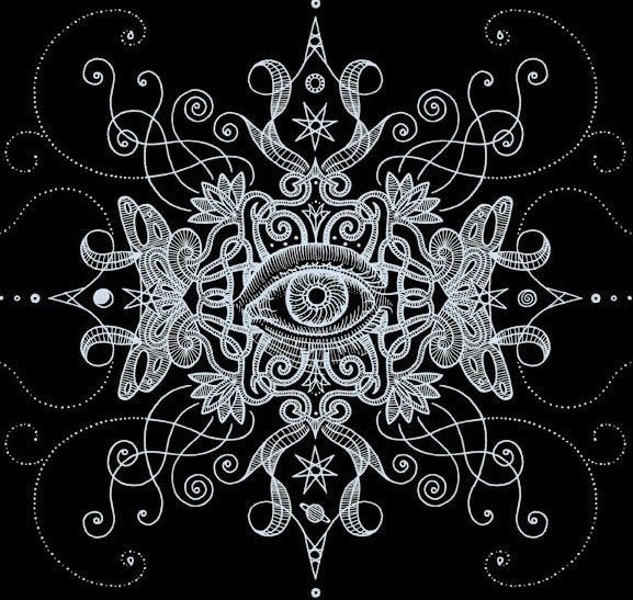 Psychedelic Eye T-shirt on Black ..... Women's Tee Shirt S M L XL 2X