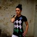 Space Invaders Argyle Annihilation Women's Tshirt on black- Women's Tee Shirt S M L XL