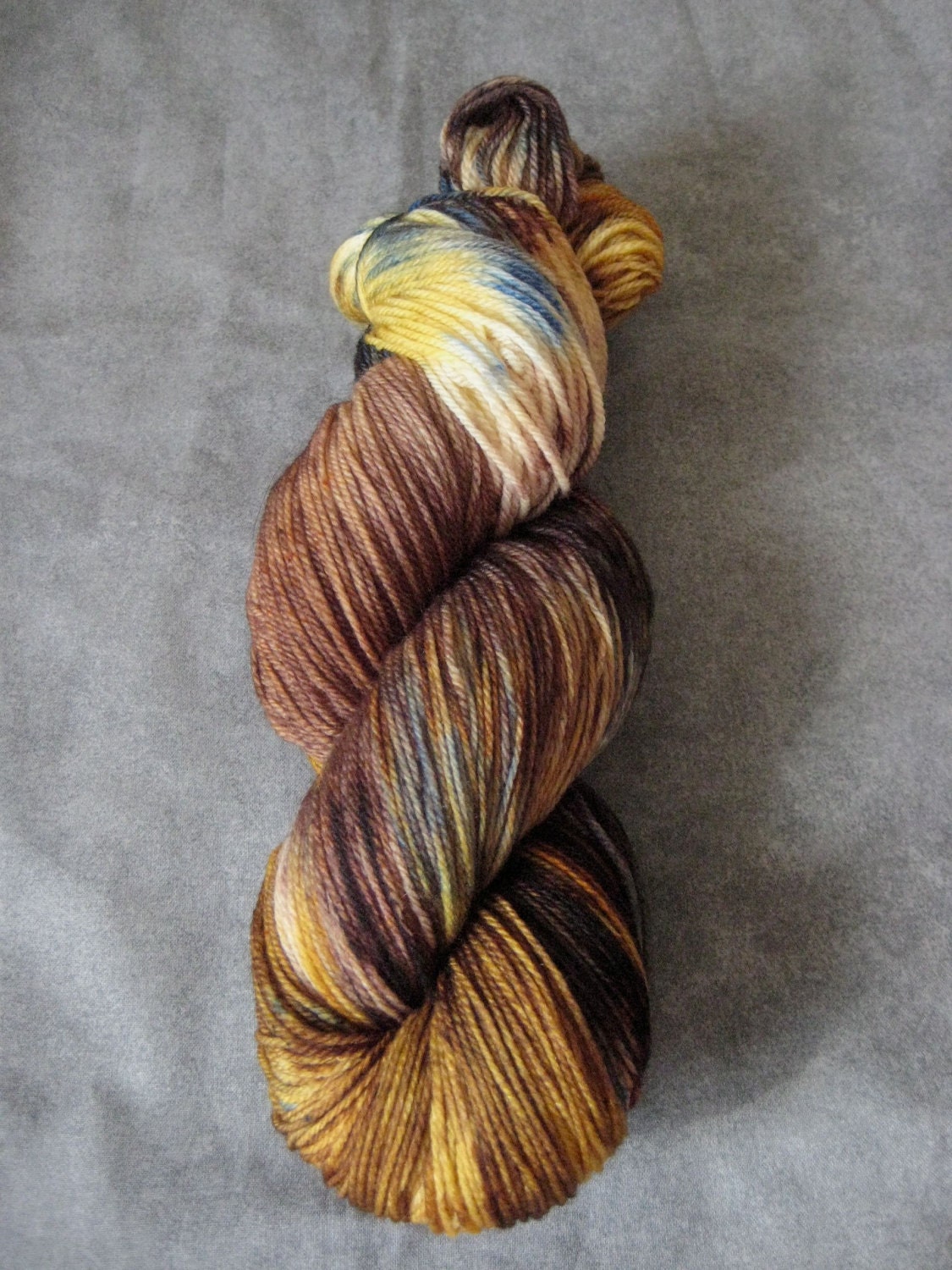 Hand Dyed Sock Yarn - SW Merino - 490 yds - "Nebula"