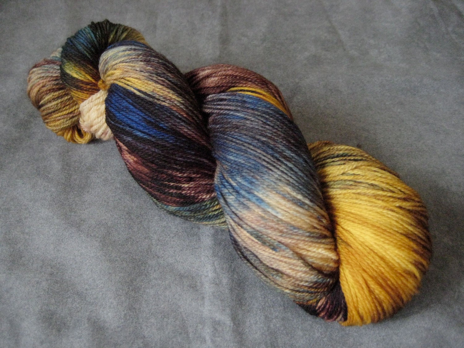 Hand Dyed Sock Yarn - SW Merino - 490 yds - "Nebula"