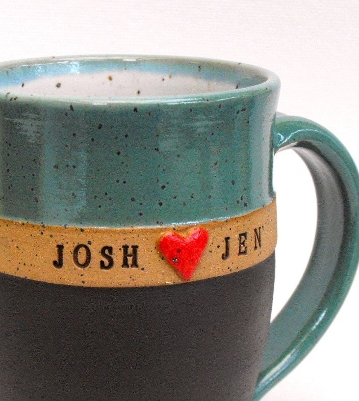 Personalized Mug, Custom Name Mug (TM), Perfect Wedding Gift,  Wheel Thrown
