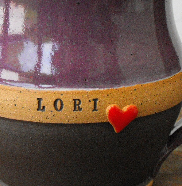 Personalized Mug,  Sweetheart, Custom Name Mug (TM). Scratch Made, One of a Kind