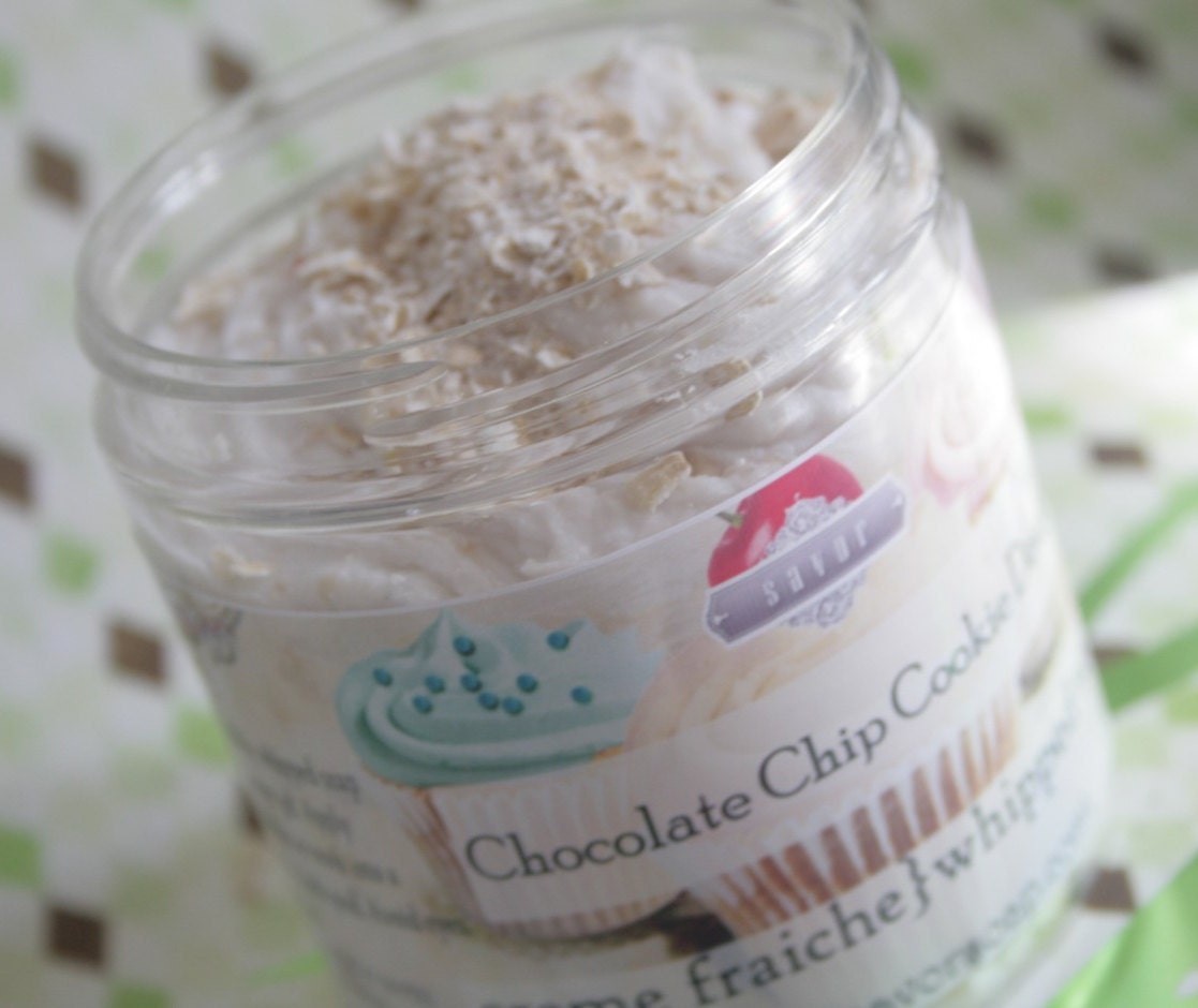 Chocolate Chip Cookie Dough 8 oz Creme Fraiche Whipped Soap