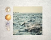 Sea Photography Print for Ocean Lovers - Island in a Blue Bay - 8x8