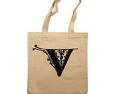 LOYALTY AND BLOOD - Letter V Totebag - Small