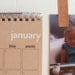 2012 Wall Calendar - White Foil Stamped on Recycled Kraft