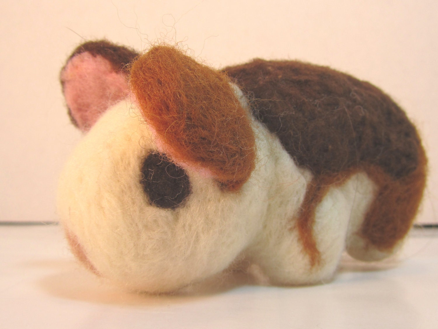 Guinea Pig Stuffie - needle felt of a cavy stuffed toy