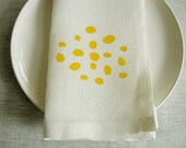 FLOWER FIELD Organic Linen Napkins / Set of 2