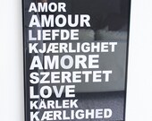 LOVE Languages Typography
