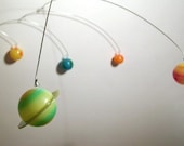 9 Planets Mobile hanging art sculpture by Julie Frith