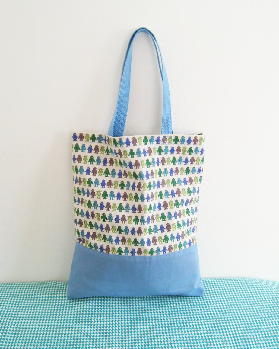 Awesome Robots Book Bag for Little Boys