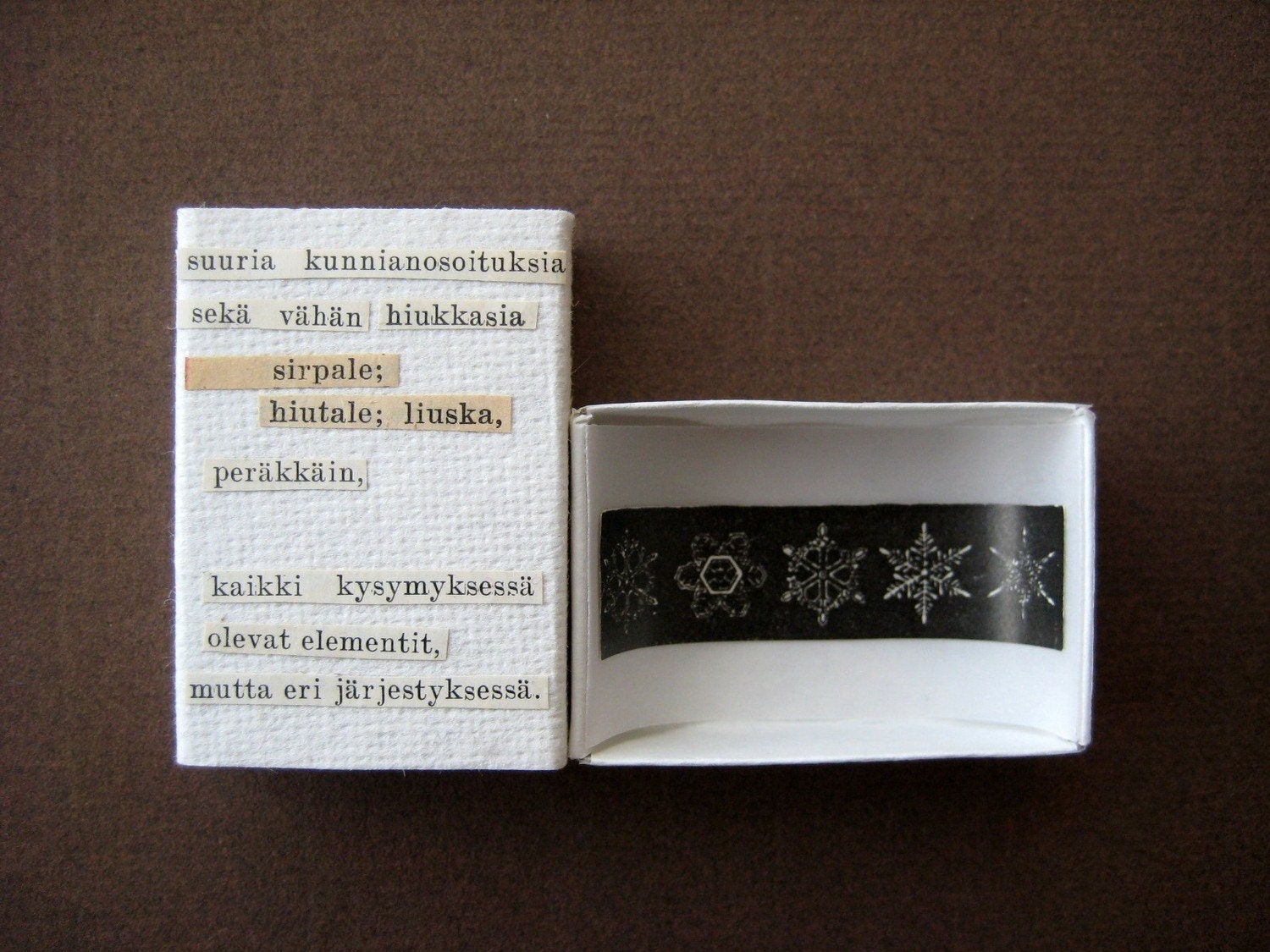 Letters to you - matchbox art