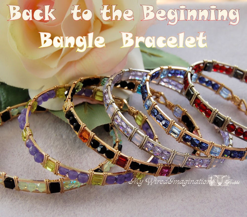 Back to the Beginning - Beginner Bangle Bracelet Tutorial  - Instant Downloadable PDF File