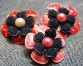Cute Spotty Flower  Hair Clip