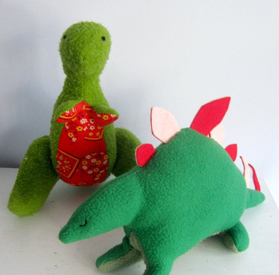 Two Dinosaur Plush Patterns