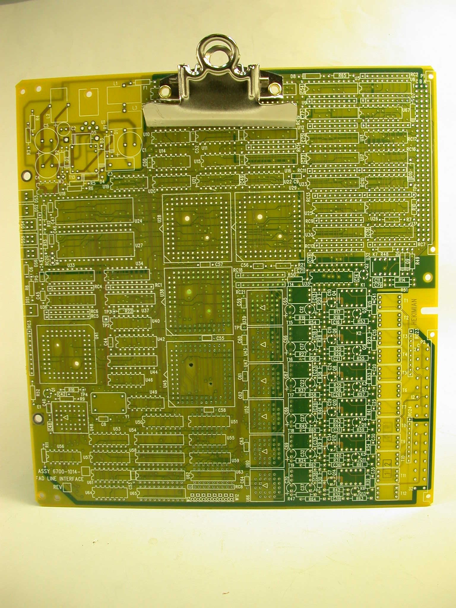 RECYCLED CIRCUIT BOARD Medium Clipboard Techie mc1