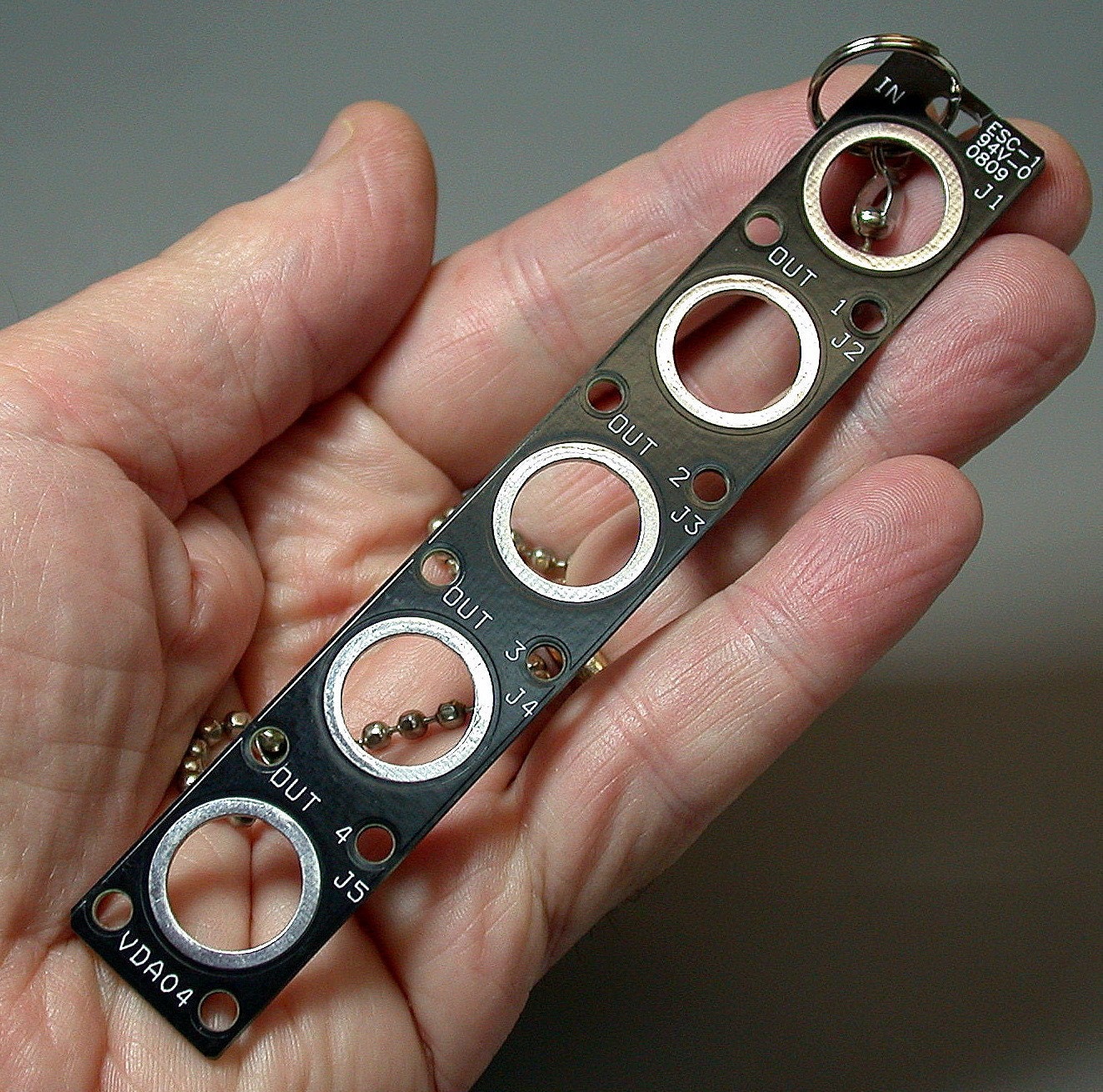 RECYCLED Black CIRCUIT BOARD Techie Geek Fan Light Pull