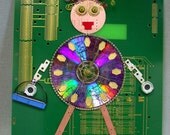 Recycled CIRCUIT BOARD CLOCK  Not Plain Jane Geek Humor