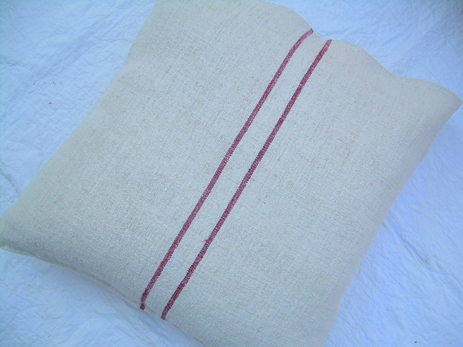 Grain Sack Pillow - 22 Inches