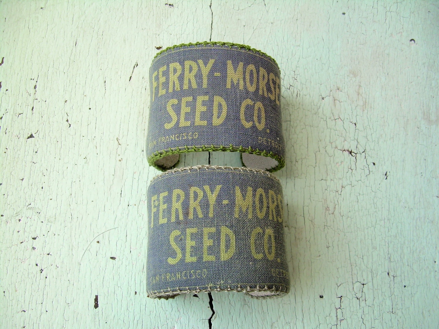 Cuff Bracelet - Vintage Seed Textile