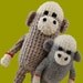 Crochet Mini Sock Monkey in 2 Sizes Pattern