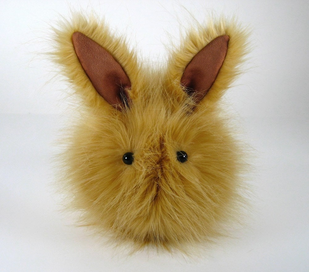 Honey Bunny Stuffed Faux Fur Plushie Momma Size