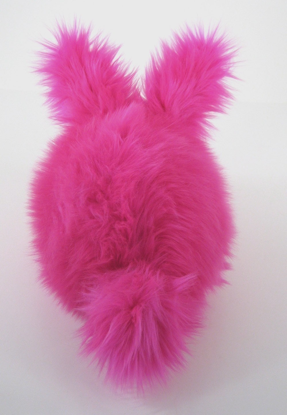 Fuchsia the Hot Pink Bunny Faux Fur Plushie Momma Size