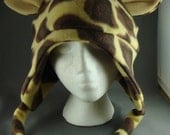 Giraffe Earflap Drawstring Beanie Cat Animal Fleece Hat Anime Lolita Cosplay Skiing Snowboarding Gothic Punk AVIATOR