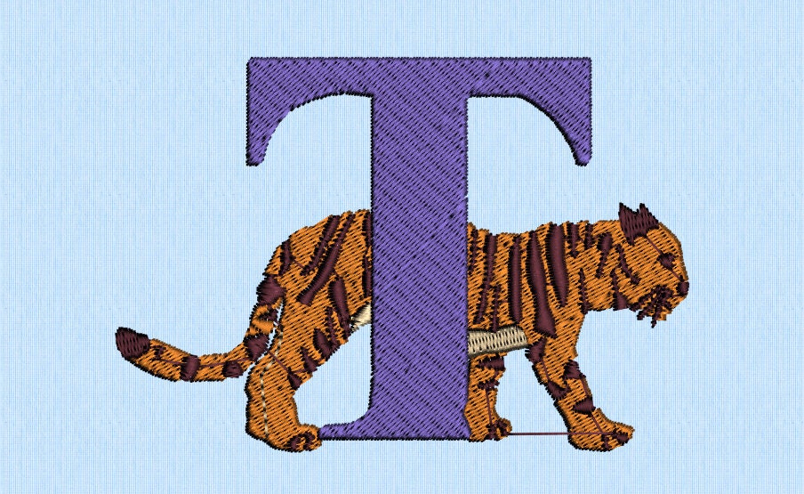 letter t tiger