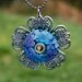 Tranquil Garden Pendant 24" Necklace K-O Lampwork Beads