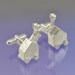 Monty Python Trojan Rabbit Cufflinks