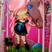 SALE-Sugar Forest-Big Eyed Girl and Pony in a Fairy Tale forest of one thousand Eyes