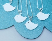 Tiny Bird Necklace in Sterling Silver on SALE