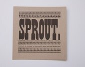 Urban Garden/ Letterpress Print