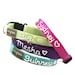 Personalized Webbing Dog Collar (17 colors to choose from) Hand Embroidered with your dog's name