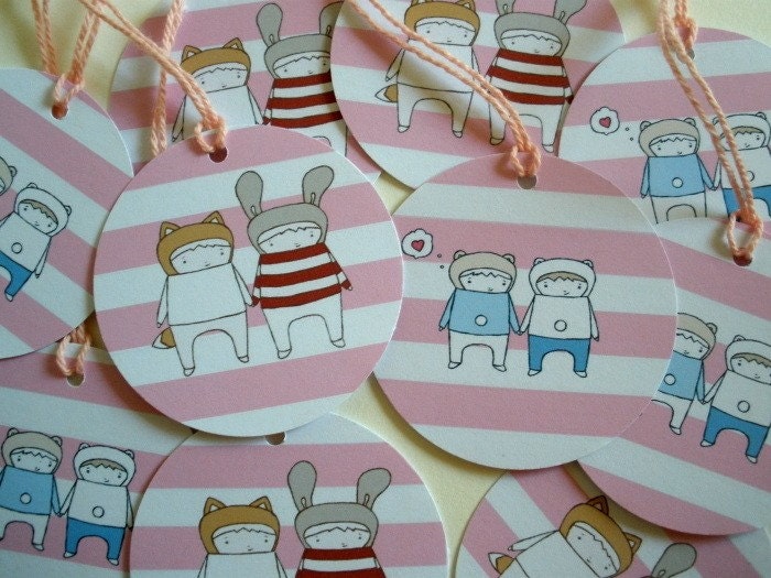 Gift Tag 8 pack - Best Friends Forever - Recycled Card