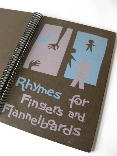 Rhymes for Fingers and Flannelboard, Recycled Book Altered Journal by Ex Libris Anonymous