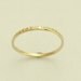 Thin grooved 14k yellow gold wedding stacking band - 14k yellow, rose or white gold simple wedding band - Time