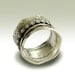 Sterling silver band with silver and gold spinners - I gave you my love