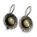 Bridal pearl earrings - Sterling silver mixed gold bridal earrings with freshwater pearl - Hold your breath