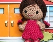 Crochet Pattern- Nichole the little girl amigurumi doll