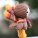 Crochet Pattern- Chester the turkey boy amigurumi doll