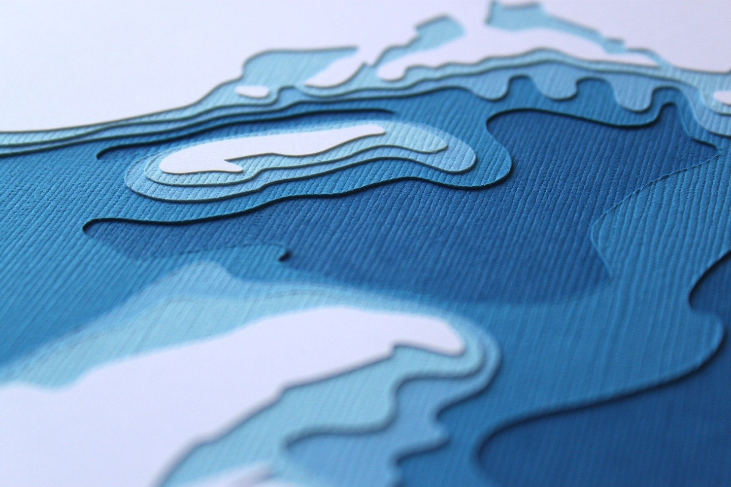 Lake Superior - original 8 x 10 papercut art