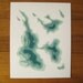 Topography in Teal No. 5 (8 x 10 original papercut)