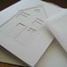 Little House - original, papercut card
