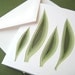Retro Grass - one hand cut art card