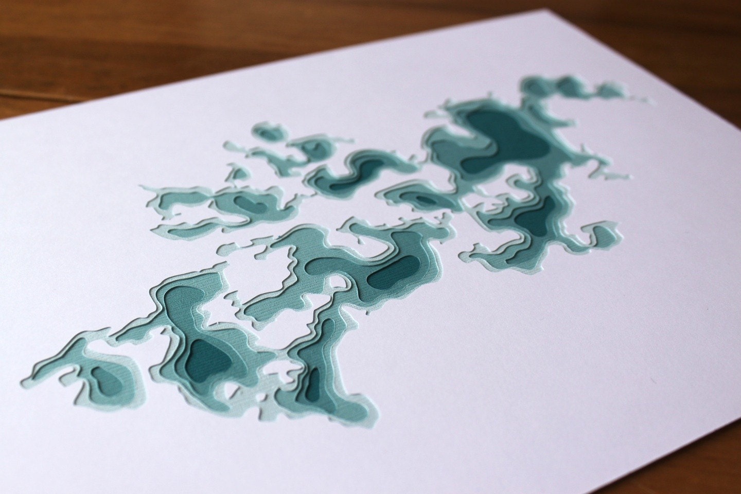 Lake Minnetonka - original 8 x 10 papercut art