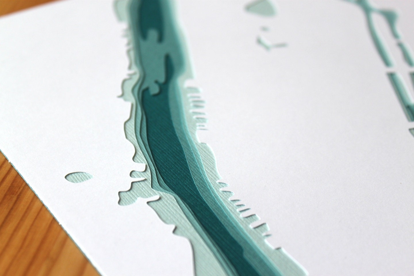 Manhattan- original 8 x 10 papercut art in your choice of color
