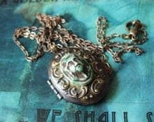 Long Ago and Far Away - Vintage Locket Pharaoh Necklce